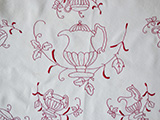 Rott broderi　赤糸刺繍