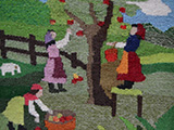Flamskvavnad Flemish Weaving　フレミッシュ織 　Appelplockning　林檎の収穫