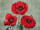 Flamskvavnad Flemish Weaving Poppy　フレミッシュ織 